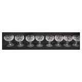 1016	WATERFORD CRYSTAL LISMORE, 8 FOOTED SHERBERTS, EACH APPROXIMATELY 3 3/4 IN X 4 1/2 IN H