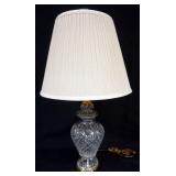 1018	WATERFORD CRYSTAL TABLE LAMP, APPROXIMATELY 30 IN H