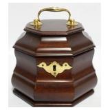 1038	COLONIAL WILLIAMSBURG MAHOGANY TEA CADDY, APPROXIMATELY 5 IN X 7 IN