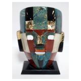 1040	MEXICAN MOSAIC MASK, APPROXIMATELY 6 IN X 3 IN X 8 IN H