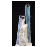 1045	MODERN MIXED MEDIA SCULPTURE, APPROXIMATELY 4 IN X 10 IN X 24 IN H