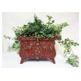 1054	CERAMIC PLANTER, APPROXIMATELY 16 IN X 8 IN X 13 IN H