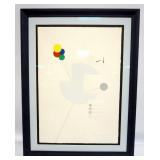 1078	ABSTRACT PRINT, ARTIST PROOF BY AINA PARMELEE, APPROXIMATELY 38 IN X 29 IN OVERALL