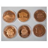 1085	1 OZ COPPER ROUND .999 FINE COPPER ROUND