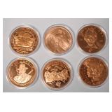 1088	1 OZ COPPER ROUND .999 FINE COPPER ROUND