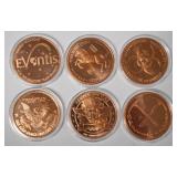 1089	1 OZ COPPER ROUND .999 FINE COPPER ROUND