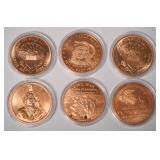 1095	1 OZ COPPER ROUND .999 FINE COPPER ROUND