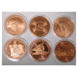 1100	1 OZ COPPER ROUND .999 FINE COPPER ROUND