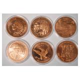 1104	1 OZ COPPER ROUND .999 FINE COPPER ROUND