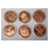1105	1 OZ COPPER ROUND .999 FINE COPPER ROUND