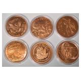 1108	1 OZ COPPER ROUND .999 FINE COPPER ROUND