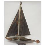 1135	COPPER SAILBOAT WEATHERVANE, APPROXIMATELY 32 IN X 37 IN H
