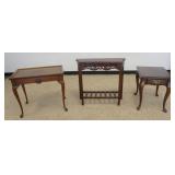 1173	GROUP OF ASSORTED STANDS, LARGEST APPROXIMATELY 28 IN X 18 IN X 25 IN H