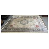 1198	PERSIAN SILK ROOM SIZE RUG, APPROXIMATELY 10 FT X 14 FT