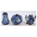 1130	ROYAL BAYREUTH BABES IN THE WOODS VASES, TALLEST APPROXIMATELY 4 1/2 IN HIGH