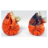 1001	ROYAL BAYREUTH LOBSTER LIDDED DISHES, APPROXIMATELY 8 IN HIGH