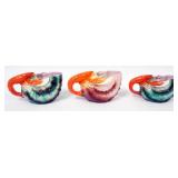 1006	ROYAL BAYREUTH LOBSTER CONCH SHELL CREAMERS, LARGEST APPROXIMATELY 6 1/2 IN X 3 IN X 4 IN HIGH