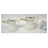 1034	ROYAL BAYREUTH HORSE CREAMERS & TOOTHPICK, LARGEST APPROXIMATELY 5 1/2 IN HIGH