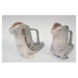 1037	ROYAL BAYREUTH SEAL CREAMERS, APPROXIMATELY 4 1/4 IN HIGH