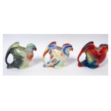 1043	ROYAL BAYREUTH PARROT CREAMERS, APPROXIMATELY 4 IN HIGH