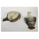 1049	ROYAL BAYREUTH EAGLE WALL POCKET & DISH, LARGEST APPROXIMATELY 5 IN X 3 1/2 IN X 2 IN