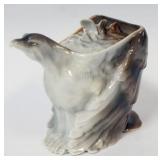 1051	ROYAL BAYREUTH EAGLE COVERED DISH, APPROXIMATELY 4 3/4 IN HIGH