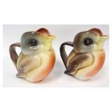1069	ROYAL BAYREUTH ROBIN PITCHERS, APPROXIMATELY 7 IN HIGH