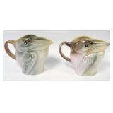1073	ROYAL BAYREUTH PELICAN PITCHERS, APPROXIMATELY 6 3/4 IN HIGH