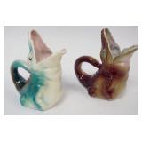 1076	ROYAL BAYREUTH ALLIGATOR CREAMERS, APPROXIMATELY 4 IN HIGH