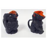 1081	ROYAL BAYREUTH DOG CREAMERS, APPROXIMATELY 4 1/2 IN HIGH