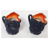 1082	ROYAL BAYREUTH DOG CREAMERS/PITCHERS, APPROXIMATELY 5 1/2 IN HIGH