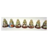 1097	ROYAL BAYREUTH SUN BONNET BABIES BELLS, EACH APPROXIMATELY 3 1/2 IN HIGH