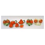 1099	ROYAL BAYREUTH GROUP OF ASSORTED PIECES, SALT, PEPPER, CONDIMENT SETS, ETC, LARGEST APPROXIMATE