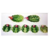 1103	ROYAL BAYREUTH LEAF DISHES, LARGEST APPROXIMATELY 5 IN X 5 IN