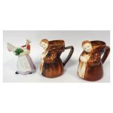 1108	ROYAL BAYREUTH MONK & MILK MAID CREAMERS, APPROXIMATELY 5 IN HIGH