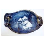 1131	ROYAL BAYREUTH BABES IN THE WOODS DOUBLE HANDLED OVAL TRAY, APPROXIMATELY 6 IN X 9 IN