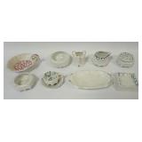 1164	ROYAL BAYREUTH TEXTURED PEARL ASSORTED CHINA, LARGEST PIECE APPROXIMATELY 3 1/4 IN H