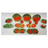 1167	ROYAL BAYREUTH ASSORTMENT OF TOMATO SHAPED CHINA, LARGEST PIECE APPROXIMATELY 8 IN H
