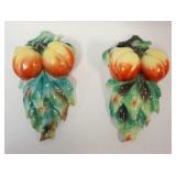 1170	ROYAL BAYREUTH PEAR WALL POCKETS
