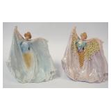 1201	ROYAL BAYREUTH ART NOUVEAU VASES, APPROXIMATELY 6 1/2 IN H