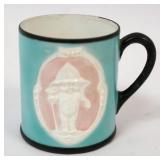 1206	ROYAL BAYREUTH CUPIE LITHOPHANE CHILDS MUG, APPROXIMATELY 3 IN H