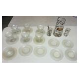 1212	SILVER OVERLAY PITCHER WITH GLASSES, HAZEN J TITUS *DADDY OF THE GREIT BIG BAKED POTATO* AND IR