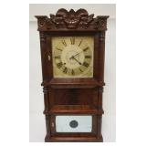 1230	PRATT EMPIRE SHELF CLOCK, APPROXIMATELY 17 IN X 6 IN X37 IN