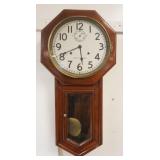 1236	SETH THOMAS REGULATOR WALL CLOCK, APPROXIMATELY 17 IN X 5 IN X 32 IN