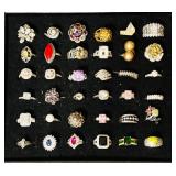 Sterling Silver / Gemstone Rings (NO GOLD)