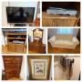 Moving sale, amazing furniture, Holiday, Sports, Paintings, Prints, housewares and much more!