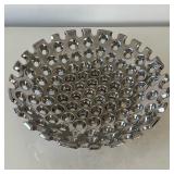 Decorative Bowl | Decorative chrome fruit bowl or center bowl Dimensions: h. 2.75 x dia. 14.25 in
