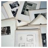 IMPORTANT ARCHITECTURAL PICTURES & PLANS OF VIRGINIA | Large lot of architectural pictures and plans