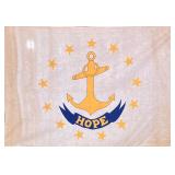 American Nautical Flag | Flag Pole approx 67 in. Dimensions: w. 23 x l. 35 in (Flag)