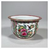 Chinese Small Planter | With famille rose decoration Dimensions: h. 3.5 x dia. 6 in
